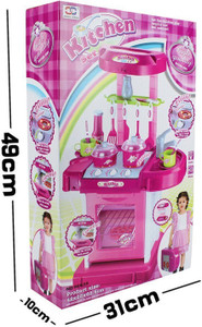 Techhark Carry Case Battery Operated Luxury Kitchen Set Toy Best