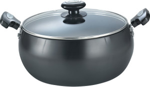 Prestige Hard Anodised plus sauce pan dia 240mm with glass lid cookware Pan 24 cm diameter