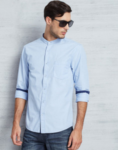 sky blue party wear shirt