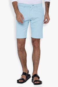 The Indian Garage Co. Solid Men Blue Chino Shorts