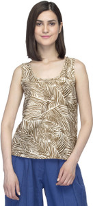 Oxolloxo Casual Sleeveless Printed Women Multicolor Top