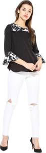 DARZI Casual 3/4th Sleeve Floral Print Women's Multicolor Top