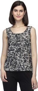 Oxolloxo Casual Sleeveless Printed Women Multicolor Top