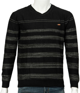 360 Degree Full Sleeve Striped Men Sweatshirt