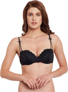 SECRETT CURVES Women Balconette Bra - Buy BLACK SECRETT CURVES Women  Balconette Bra Online at Best Prices in India