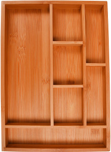 Howards Pha0024h 7 Compartments Bamboo Desk Organiser Almond Best