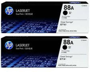HP HP 88A pack of 2 Single Color Toner