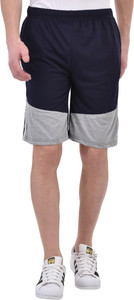 Tej Star Solid Men's Black Running Shorts