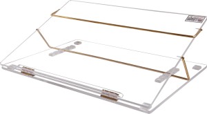 rasper acrylic writing desk (21x15 inches) plastic portable laptop table(finish color - clear transparent)