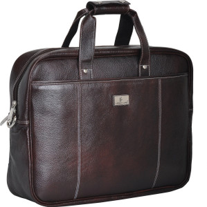 Leder Land 14 inch Laptop Messenger Bag Brown Price in India