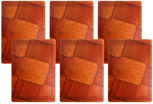 YELLOW WEAVES Rectangular Pack of 6 Table Placemat