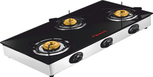 Butterfly JET LPG3B Glass Top Stainless Steel Manual Gas Stove
