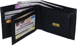 e mall Men Black Artificial Leather Wallet