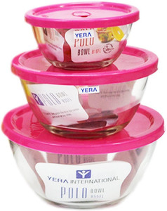 YERA POLO COMBO Glass, Plastic Bowl Set