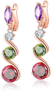 Jewels Galaxy Luxuria Swarovski Crystal Alloy Drop Earring