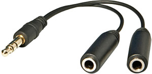 AutoKraftz Headphone Splitter Accessory Combo for Computer, MP3 Player, Mobile, Tablet