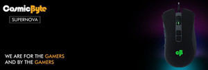 Cosmic Byte Supernova 10 Button, Upto 4000DPI RGB Backlit with Software Wired Optical Gaming Mouse