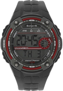 Sonata NH7949PP01J Superfibre Digital Watch - For Men