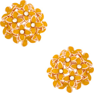Jewels Gold Cubic Zirconia Alloy Earring Set