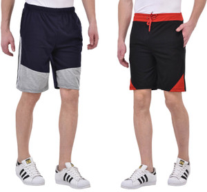Tej Star Solid Men's Multicolor Running Shorts