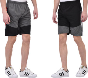 Tej Star Solid Men's Multicolor Running Shorts