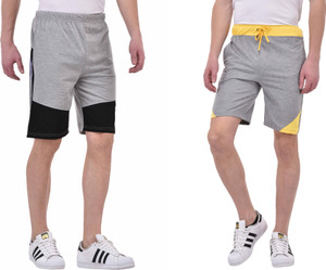 Tej Star Solid Men's Multicolor Running Shorts