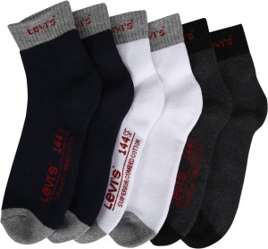 Levi's Men & Women Solid Mid-calf Length Socks