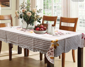 Kuber Industries Printed 6 Seater Table Cover