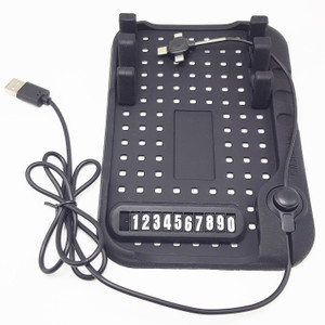 taslar Anti Skid Car Charging Stand with 3 in 1 Cable Charging Pad
