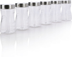 Steelo 18 Pieces PET - Sobo - 250 ml, 1200 ml, 550 ml Plastic Food Storage