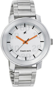 Fastrack casual analog 2025 white dial men's watch