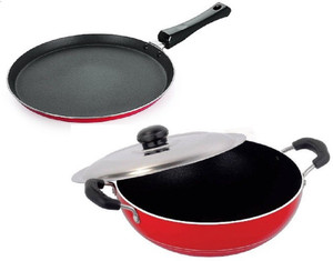 Omic Classic Range Combo Set of Dosa Tawa & Kadhai Cookware Set