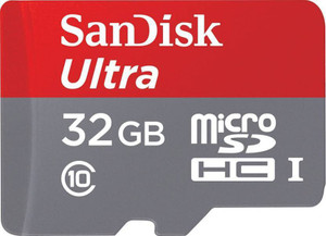 sandisk ULTRA 32 GB MicroSDHC Class 10 80 MB/s Memory Card
