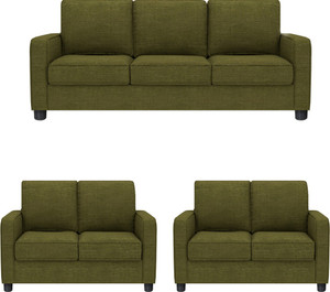 GIOTEAK Fabric 3 + 2 + 2 GREEN Sofa Set