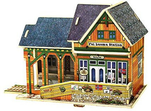 Robotime 3d Wooden Jigsaw Puzzle Diy House Kit Woodcraft Construction Kit Educational Toy For Boys And Girls Norway Railway Station F 6 Best Price In India Robotime 3d Wooden Jigsaw Puzzle