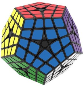 White Shengshou Megaminx 2 Layers Magic Cube  Puzzle 