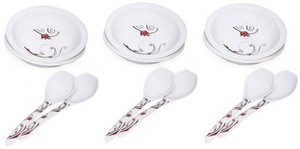 Roni Wares Printed Round Dinner Donga 12 Melamine Bowl Set