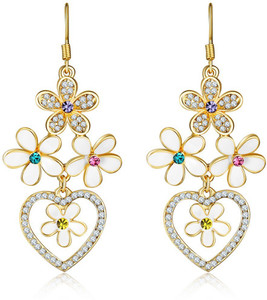 Shimmer Divine Luxuria Crystal Copper Drop Earring