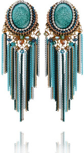 Shimmer Divine Luxuria Onyx Copper Drop Earring