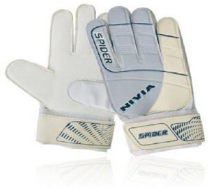 Nivia Spider Goalkeeping Gloves (L, White)