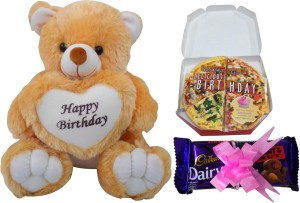 saugat traders greeting card, soft toy gift set