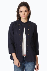 People 3/4th Sleeve Solid Women NA Jacket