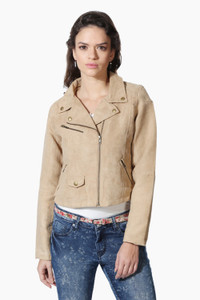 People Full Sleeve Solid Women NA Jacket