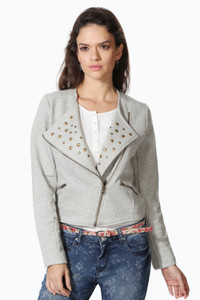 People Full Sleeve Embellished Women NA Jacket