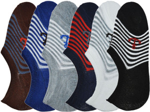 ME Stores Men & Women Striped No Show Socks