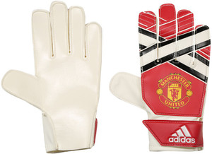 Adidas Young Pro MANU Goalkeeping Gloves (L, Red, White, Black)