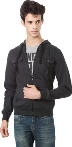 People Full Sleeve Solid Men Sweatshirt