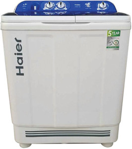 Haier 8 kg Semi Automatic Top Load White, Blue(HTW80-1128)