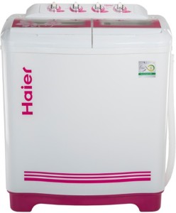 Haier 7.6 kg Semi Automatic Top Load White, Pink(XPB76-113S)