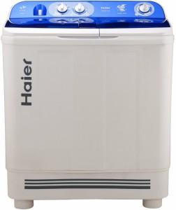 Haier 9 kg Semi Automatic Top Load White, Blue(HTW90-1128)